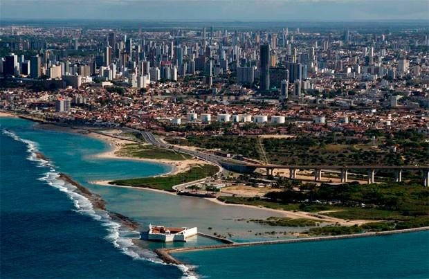 Vista aérea de Natal (RN), representando a cobertura regional da Porto Seguro Saúde no Rio Grande do Norte