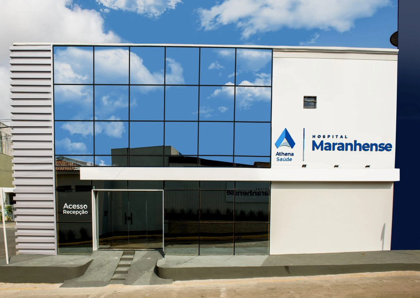 Fachada do Hospital Maranhense, unidade integrante da rede credenciada da Porto Seguro Saúde em São Luís, Maranhão