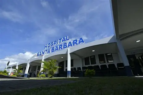 Fachada do Hospital Santa Bárbara, hospital integrante da rede credenciada da Porto Seguro Saúde